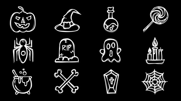 VIDEOHIVE HALLOWEEN SKETCH COLLAGE INTRO Free After Effects 